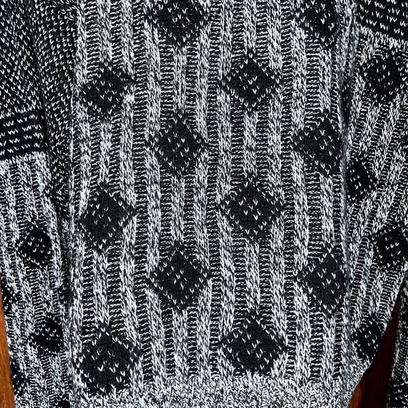 Vintage Nuovo New Forces Men's XL 100% Acrylic Geometric Grandpa Dad Sweater - Picture 3 of 8